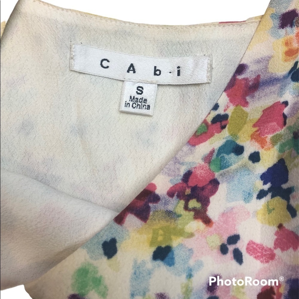 Meadow Floral Water Color Slip Dress by CAbi - Picture 2 of 16